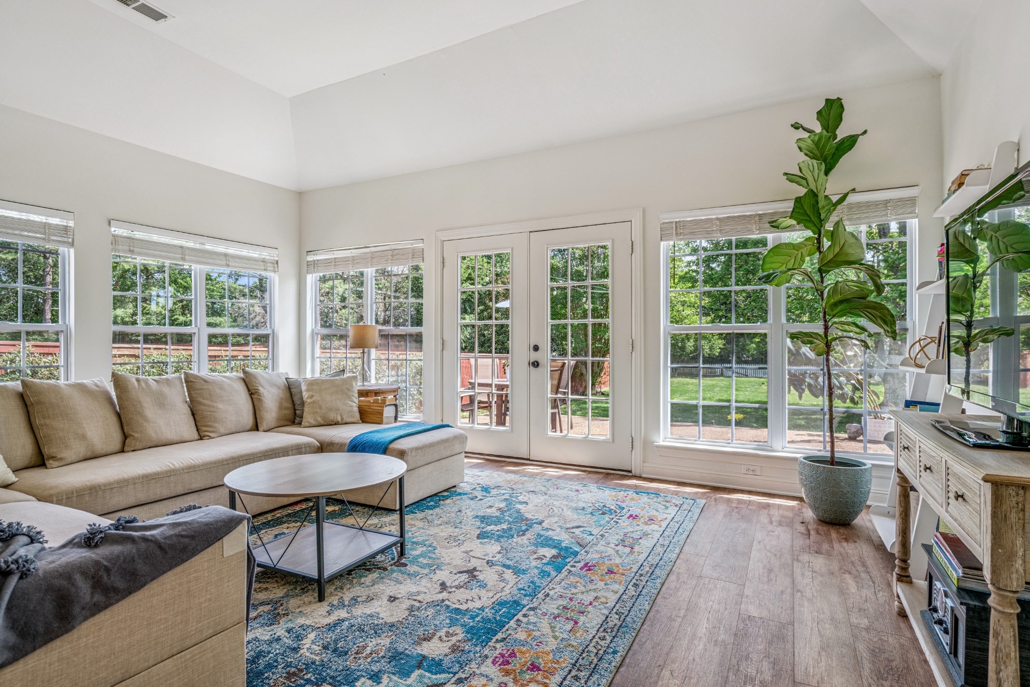 532 Bancroft Way Franklin, TN 37064 - Photo 12 of 48 a living room with furniture and a floor to ceiling window