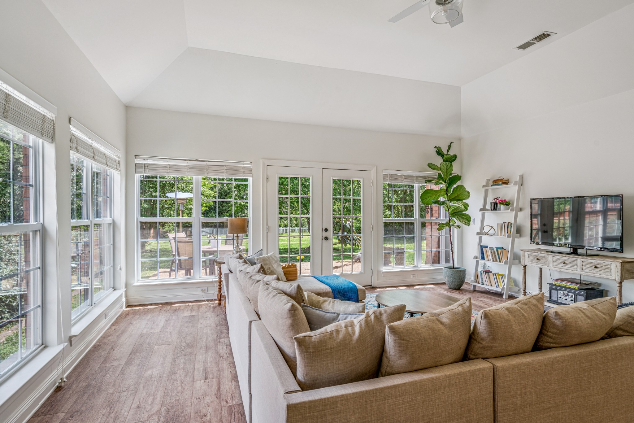 532 Bancroft Way Franklin, TN 37064 - Photo 13 of 48 a living room with fireplace furniture and a large window