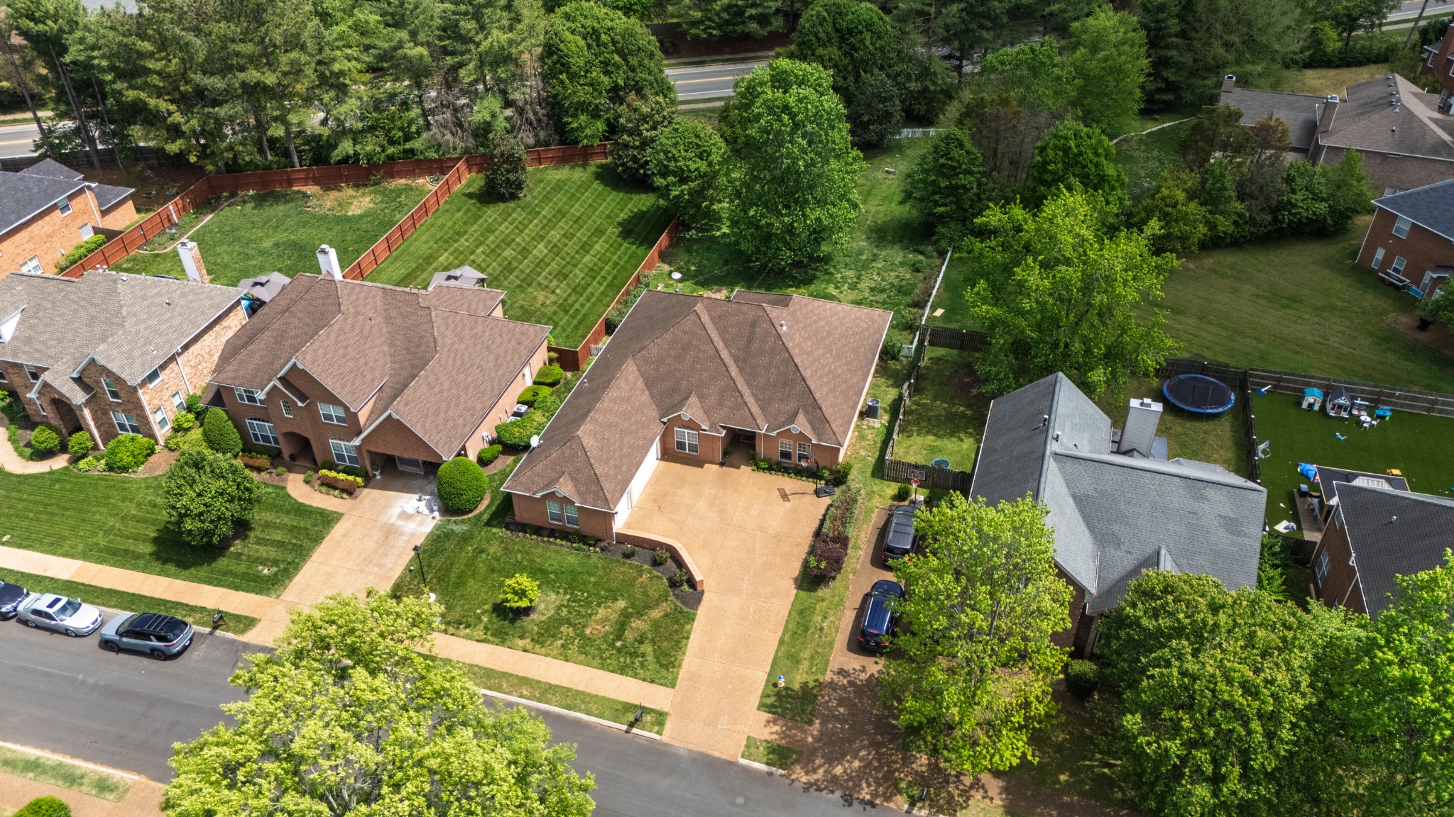 532 Bancroft Way Franklin, TN 37064 - Photo 34 of 48 an aerial view of a house with outdoor space and street view