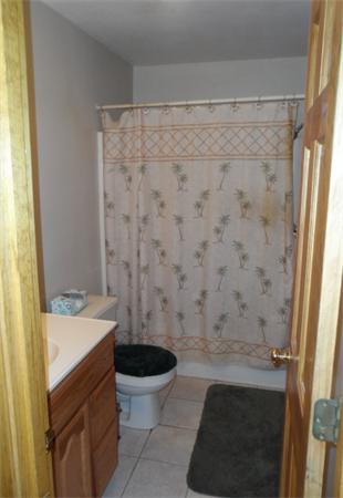 491 Petersham Road Athol, MA 01331 - Photo 14 of 22 a bathroom with a sink a toilet and a shower curtain