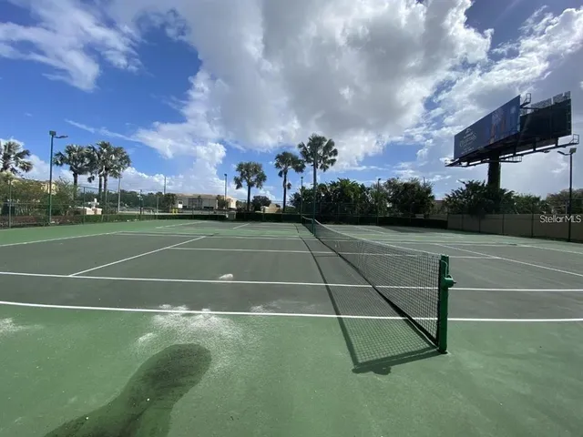 a view of a tennis court