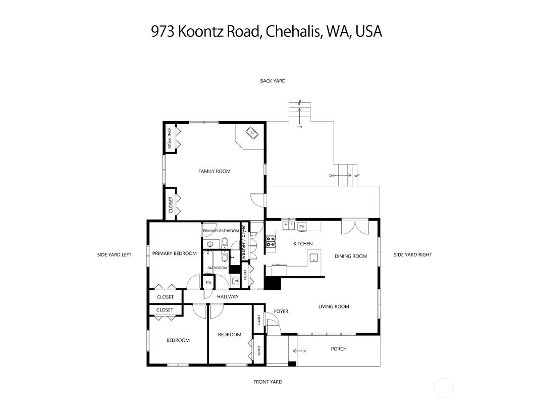 973 Koontz Road Chehalis, WA 98532 - Photo 25 of 25 a picture of floor plan