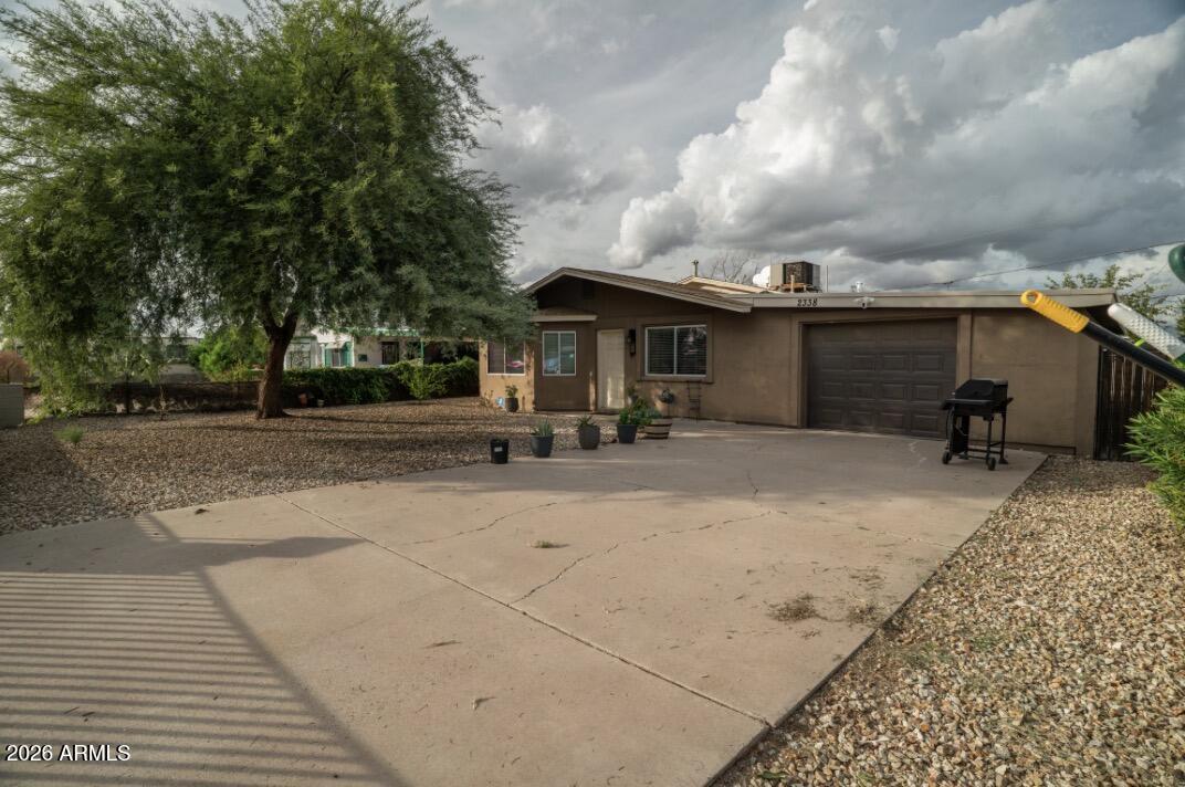a view of a house with sitting area
