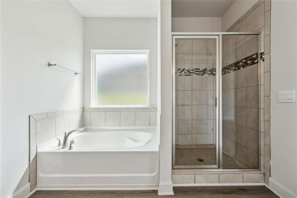 263 Eason Street Bowdon, GA 30108 - Photo 10 of 11 a bathroom with a bathtub and a shower