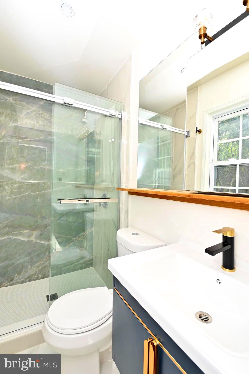 7215 Willow Oak Place Springfield, VA 22153 - Photo 26 of 39 a bathroom with a sink a toilet and shower