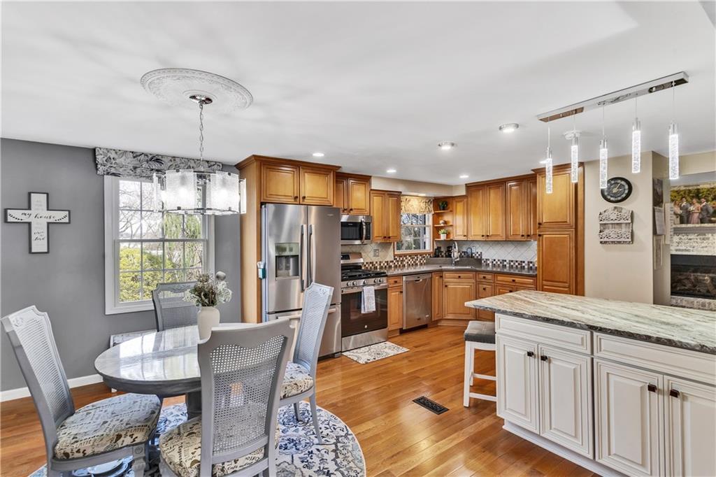 9 Quail Court Export, PA 15632 - Photo 18 of 35 Beautiful Wood Cabinets and Recessed Lighting in the Kitchen Area.