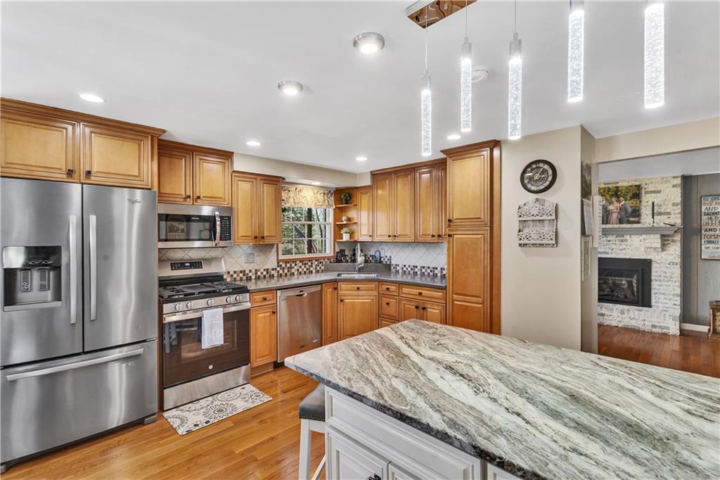 9 Quail Court Export, PA 15632 - Photo 19 of 35 Stainless Appliances - Bottom Freezer Dutch Door Refrigerator, Gas Stove, Microwave, and Dishwasher All Included.