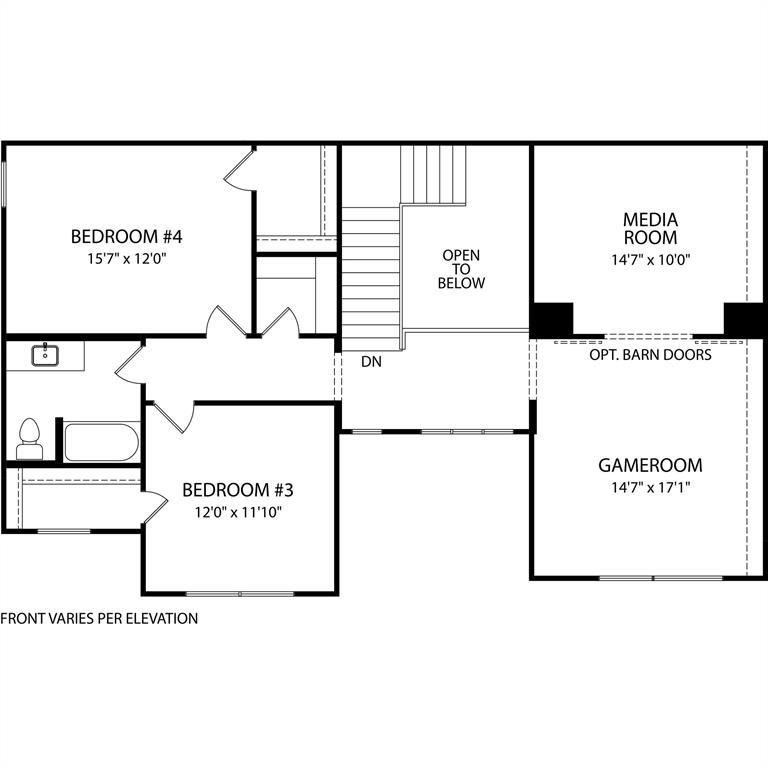 9708 Landmark Trail Denton, TX 76207 - Photo 3 of 3 Sydney Second Level