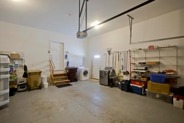 a living room with lots of furniture