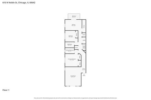 $450,000 | 615 North Noble Street, Unit 2N, Chicago, IL 60642