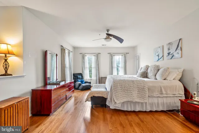 a workspace with furniture and window