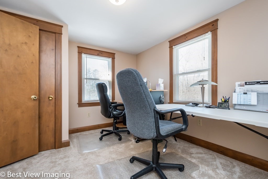 118 Goldthwaite Road Northbridge, MA 01588 - Photo 17 of 24 a view of a workspace with furniture and a window