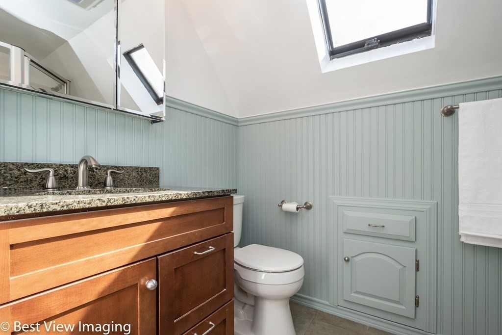 118 Goldthwaite Road Northbridge, MA 01588 - Photo 21 of 24 a bathroom with a granite countertop sink mirror vanity and toilet