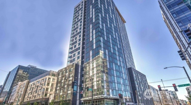 a view of a tall building