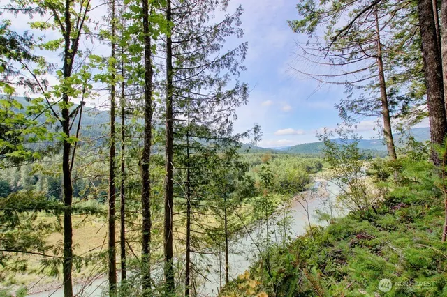 a view of lake from balcony