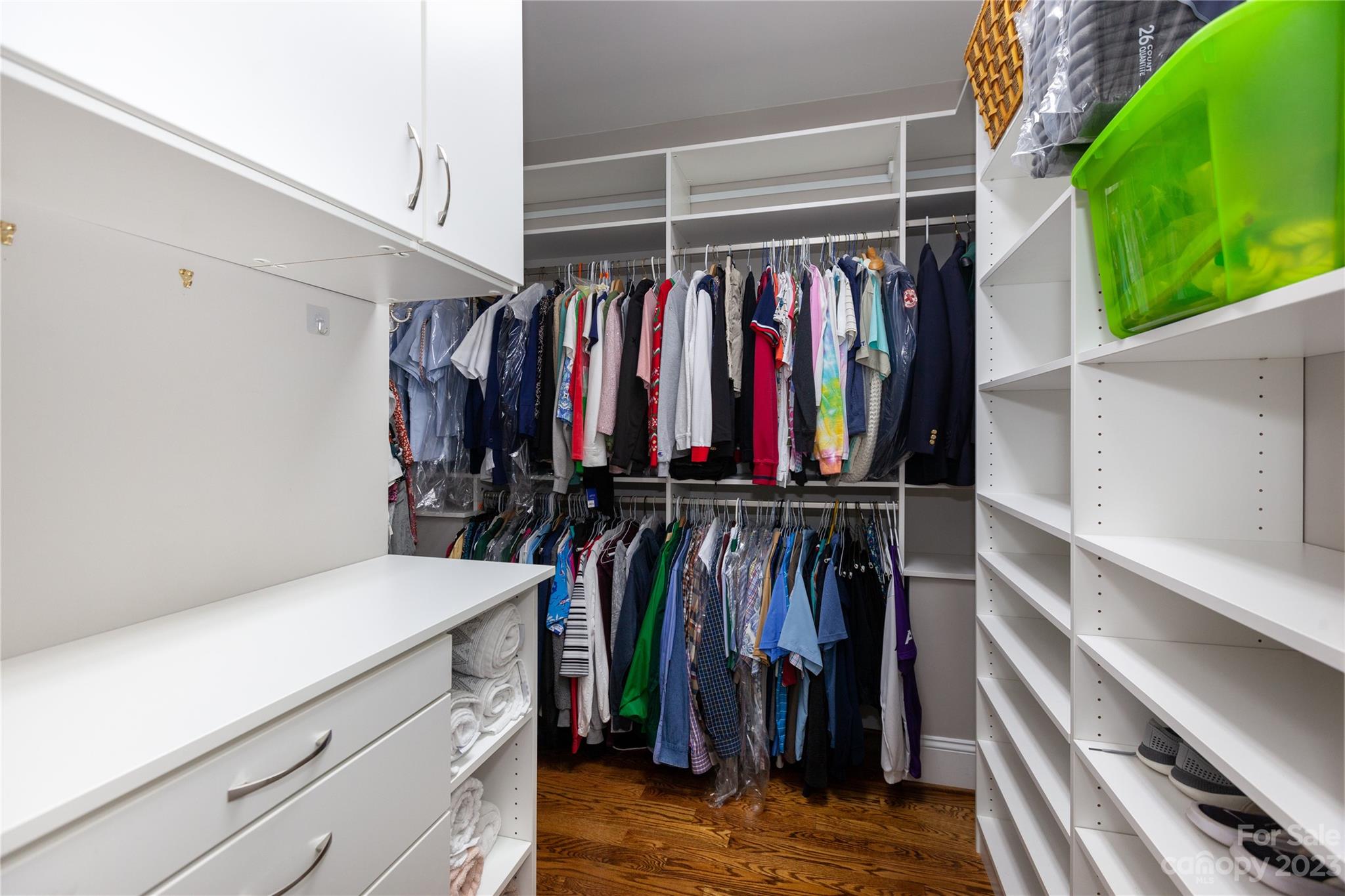 4058 Halyard Drive Denver, NC 28037 - Photo 27 of 46 a view of walk in closet with clothes and shoes