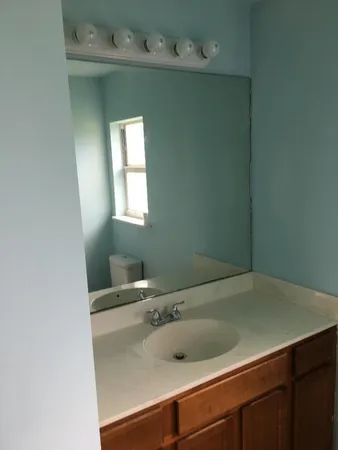 an empty room that has a window