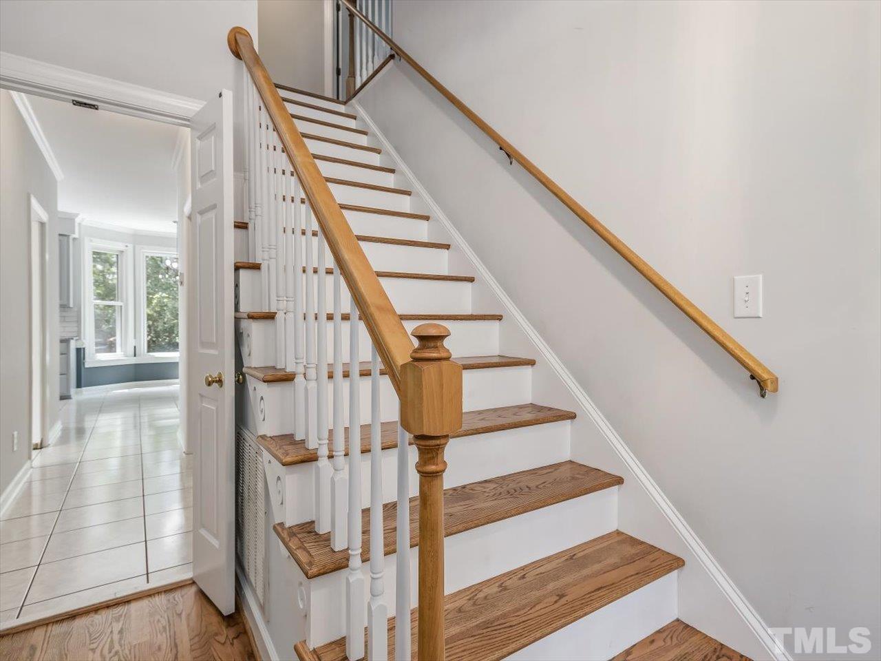 4 Caspian Court Durham, NC 27713 - Photo 29 of 84 a view of entryway with wooden floor