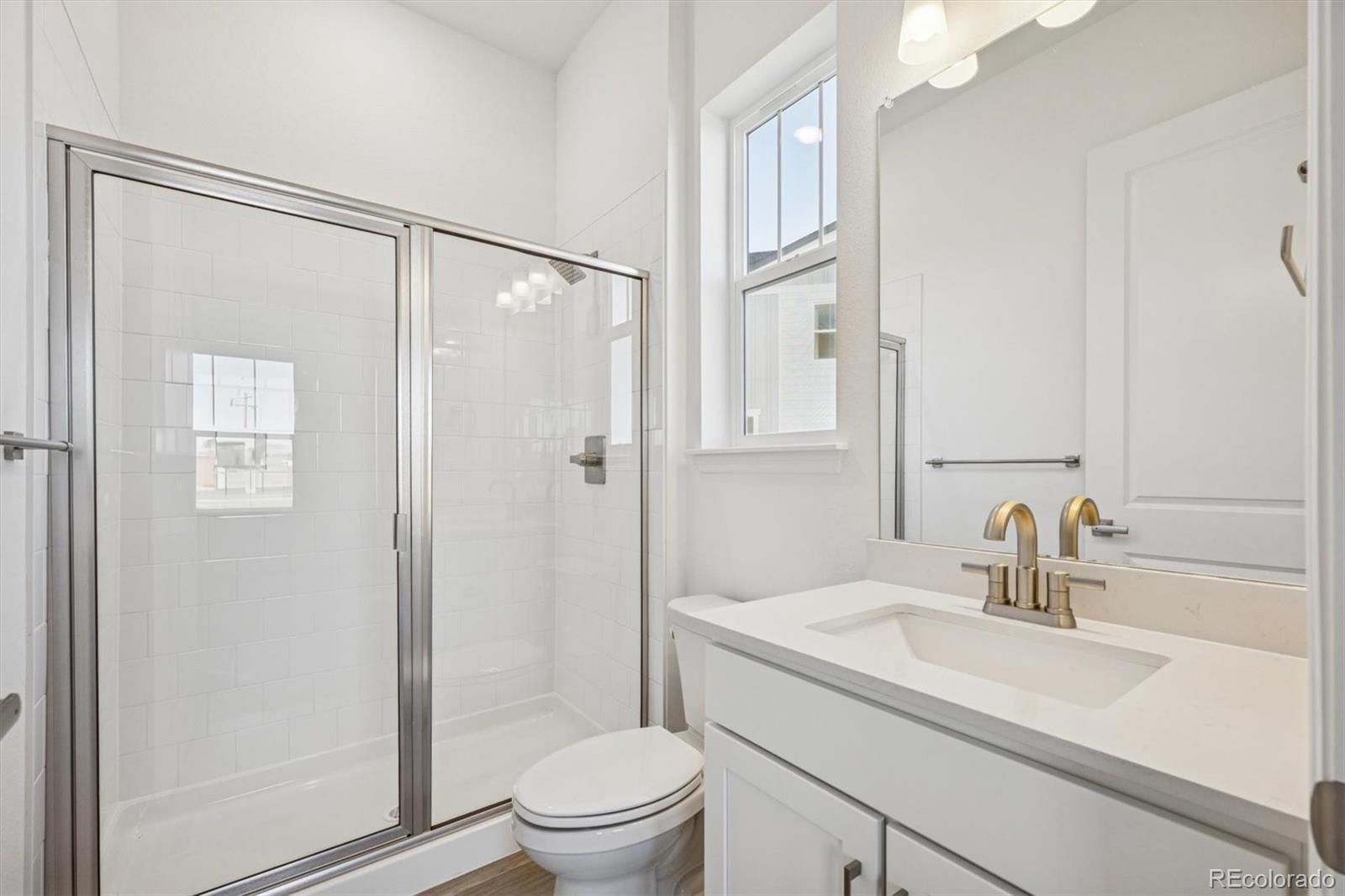 1162 Weller Street Timnath, CO 80547 - Photo 13 of 29 a bathroom with a sink toilet and shower