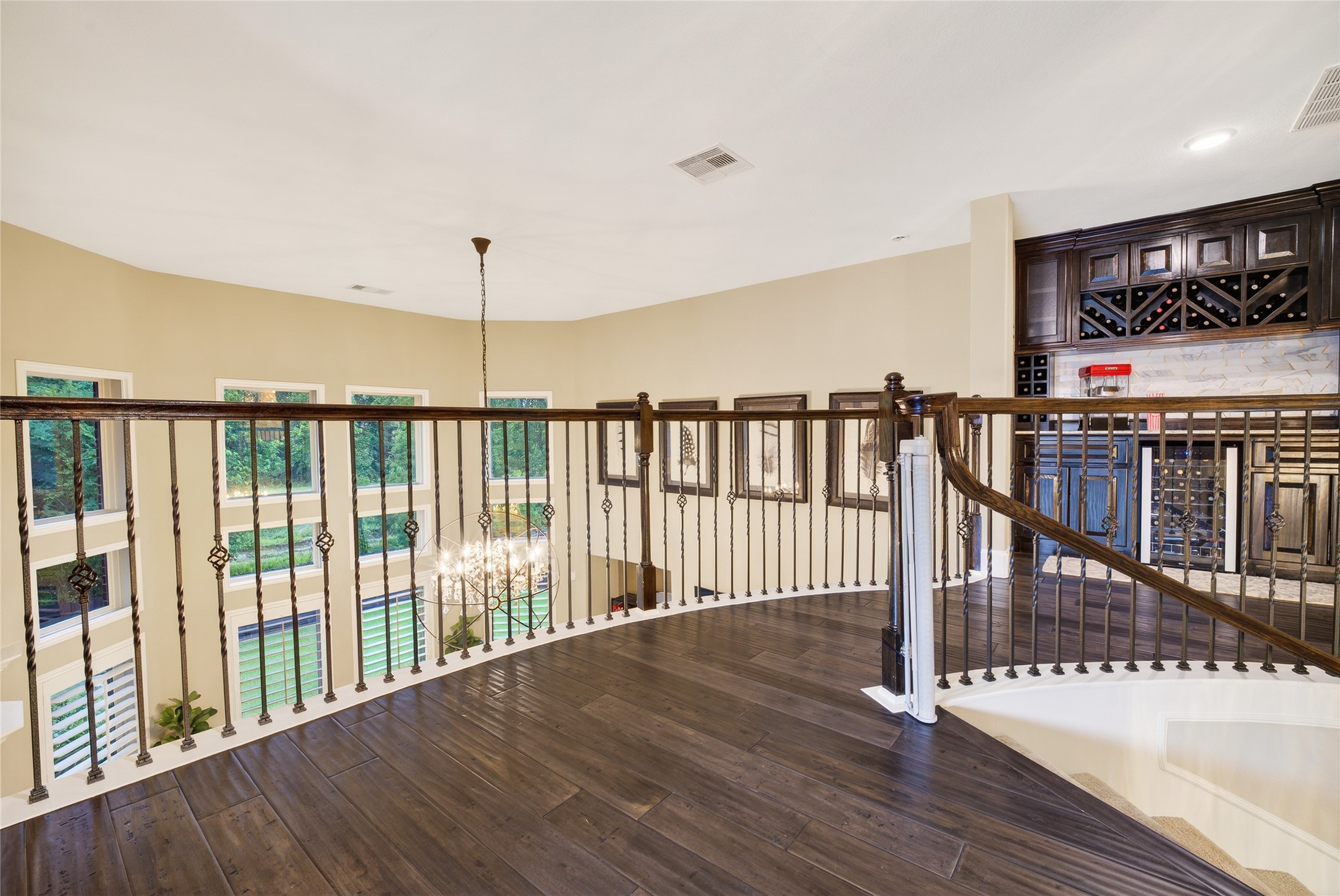 7907 Augusta Creek Court Spring, TX 77389 - Photo 34 of 49 Not a view gets missed in this home. At the top of the landing you can take in views of the back of the house and front entry.