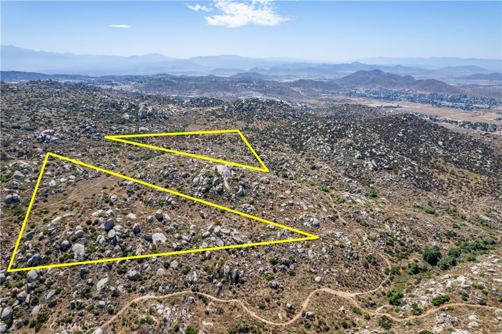 0 Gunther Road Homeland, CA 92548 - Photo 8 of 23 an aerial view of house with yard and mountain view