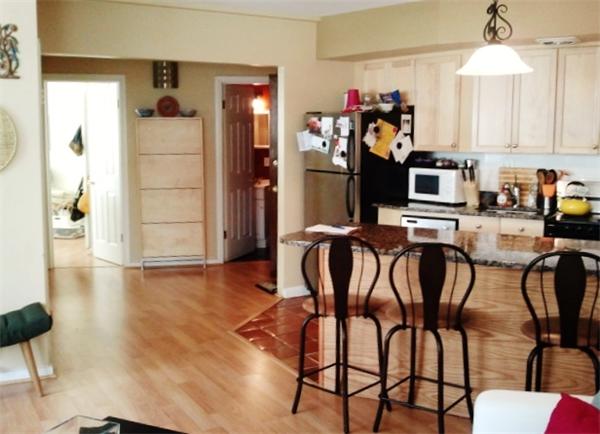 516 Green Street, Unit 1D Cambridge, MA 02139 - Photo 4 of 13 a view of a dining room with furniture and chandelier