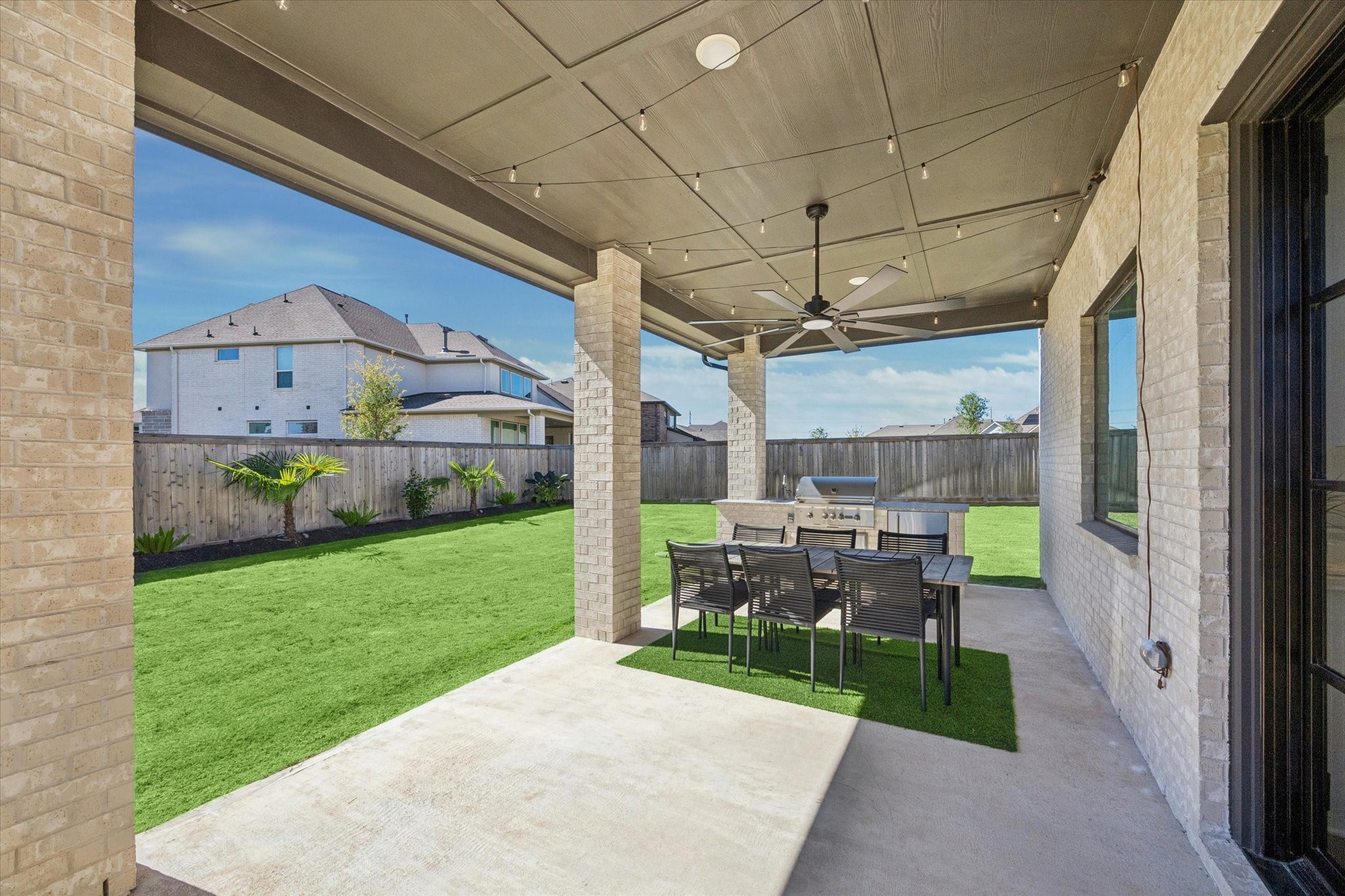 21507 Flowerhead Way Cypress, TX 77433 - Photo 44 of 50 Beautiful Covered Patio with fully Equipped outdoor Kitchen!