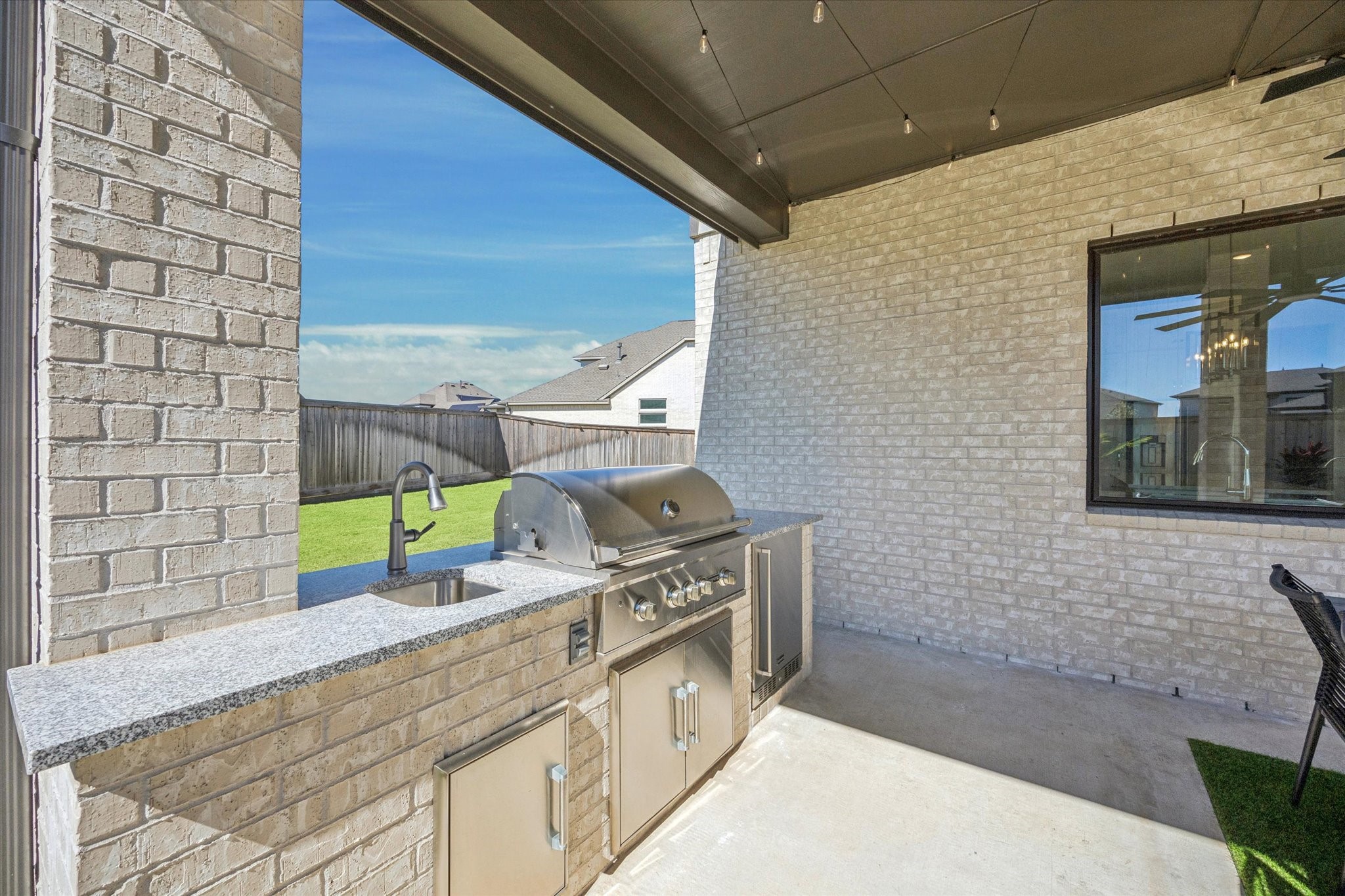 21507 Flowerhead Way Cypress, TX 77433 - Photo 45 of 50 Beautiful Covered Patio with fully Equipped outdoor Kitchen!