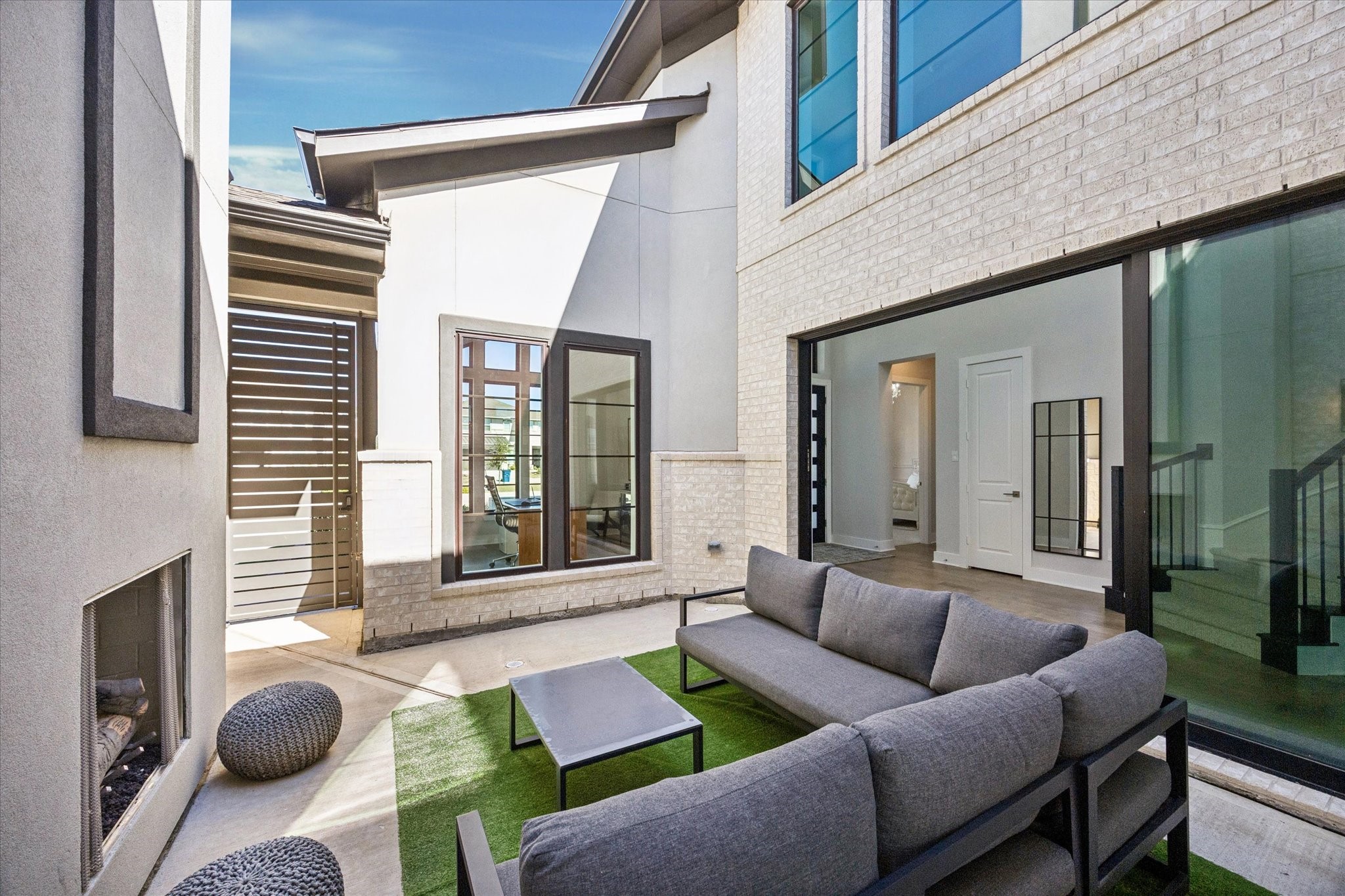 21507 Flowerhead Way Cypress, TX 77433 - Photo 6 of 50 THE COURTYARD! With a Gas-log Fireplace!