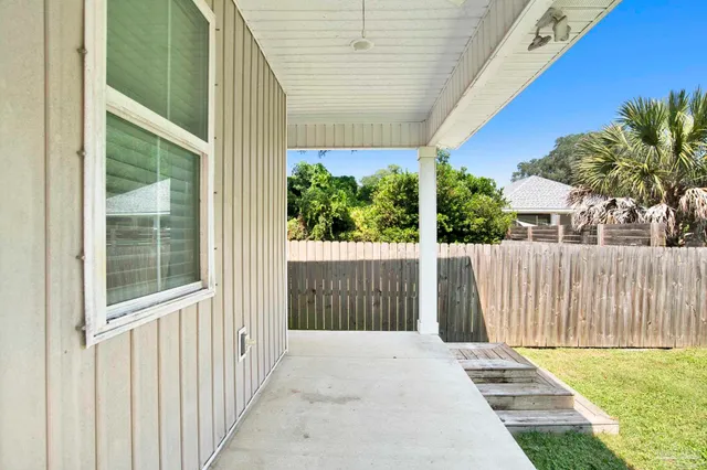 a house view with a garden