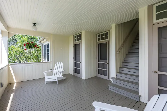 a view of outdoor space with seating space