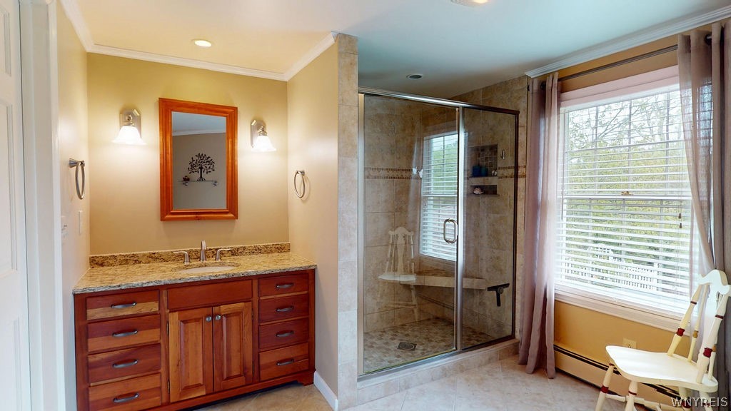 1242 Church Road Evans, NY 14047 - Photo 31 of 50 Jack-Jill Full Bath with Step in Shower