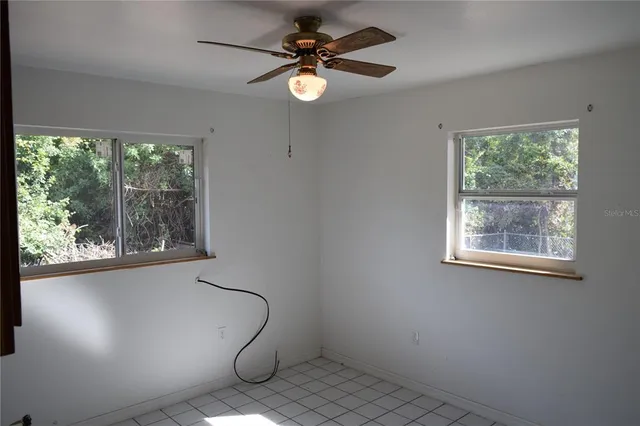 a small space with a window