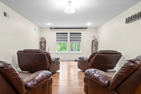 a view of a back yard of the house