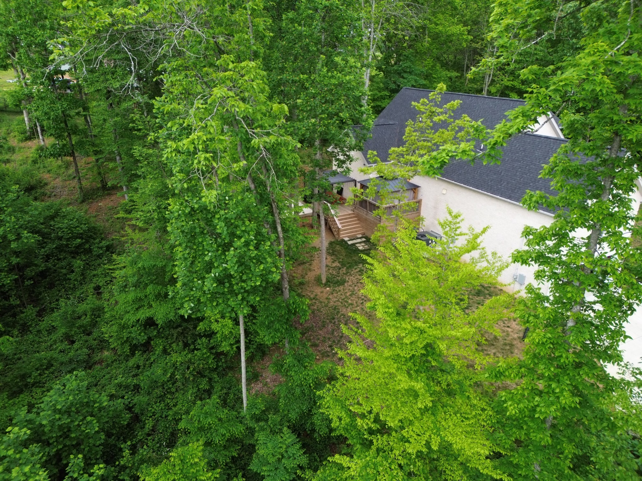 514 Doy Road White Bluff, TN 37187 - Photo 54 of 57 an aerial view of residential house with outdoor space and trees all around