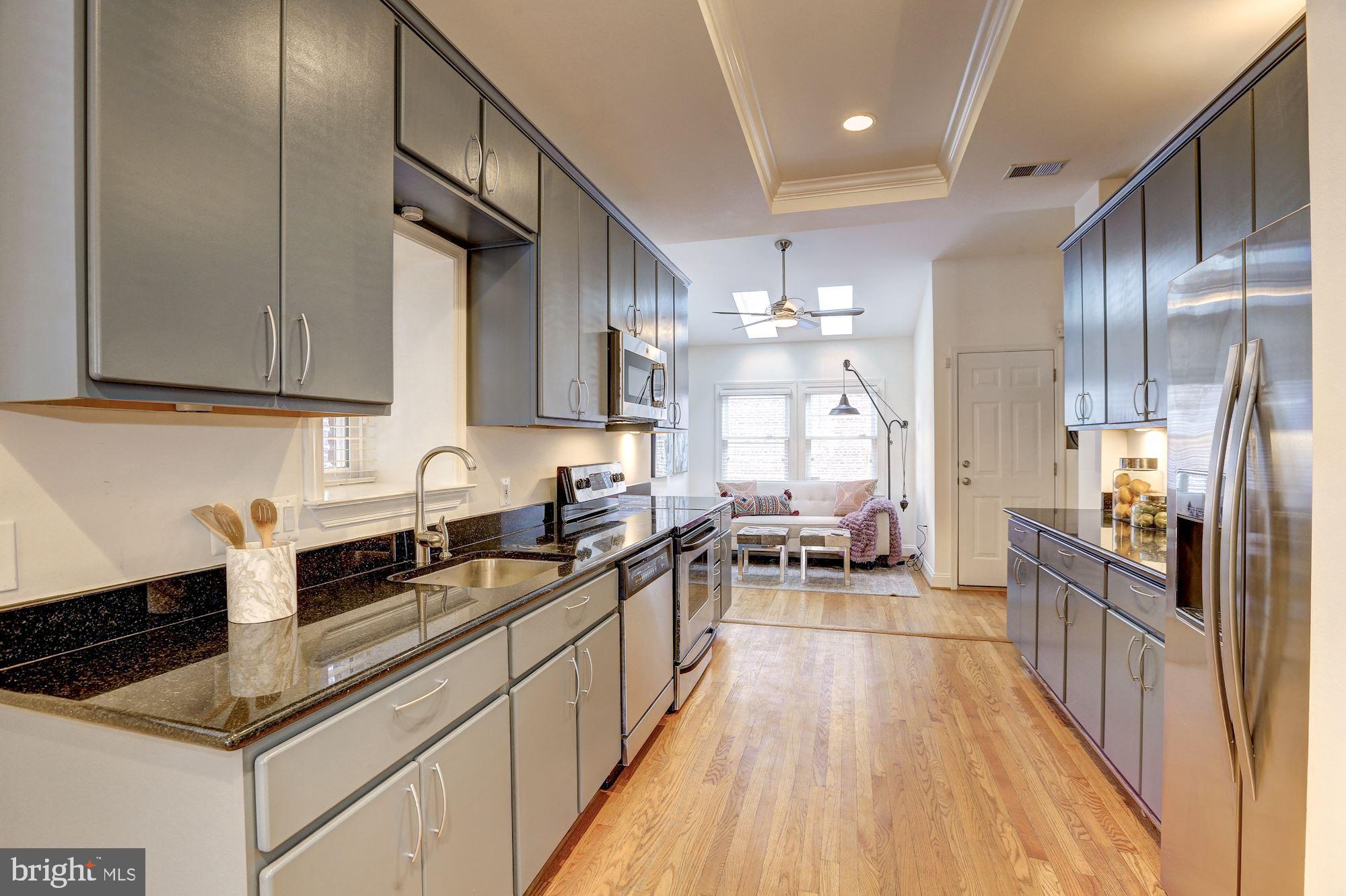 2019 13th Street Northwest Washington, DC 20009 - Photo 7 of 24 Galley style kitchen with plenty of cabinet space