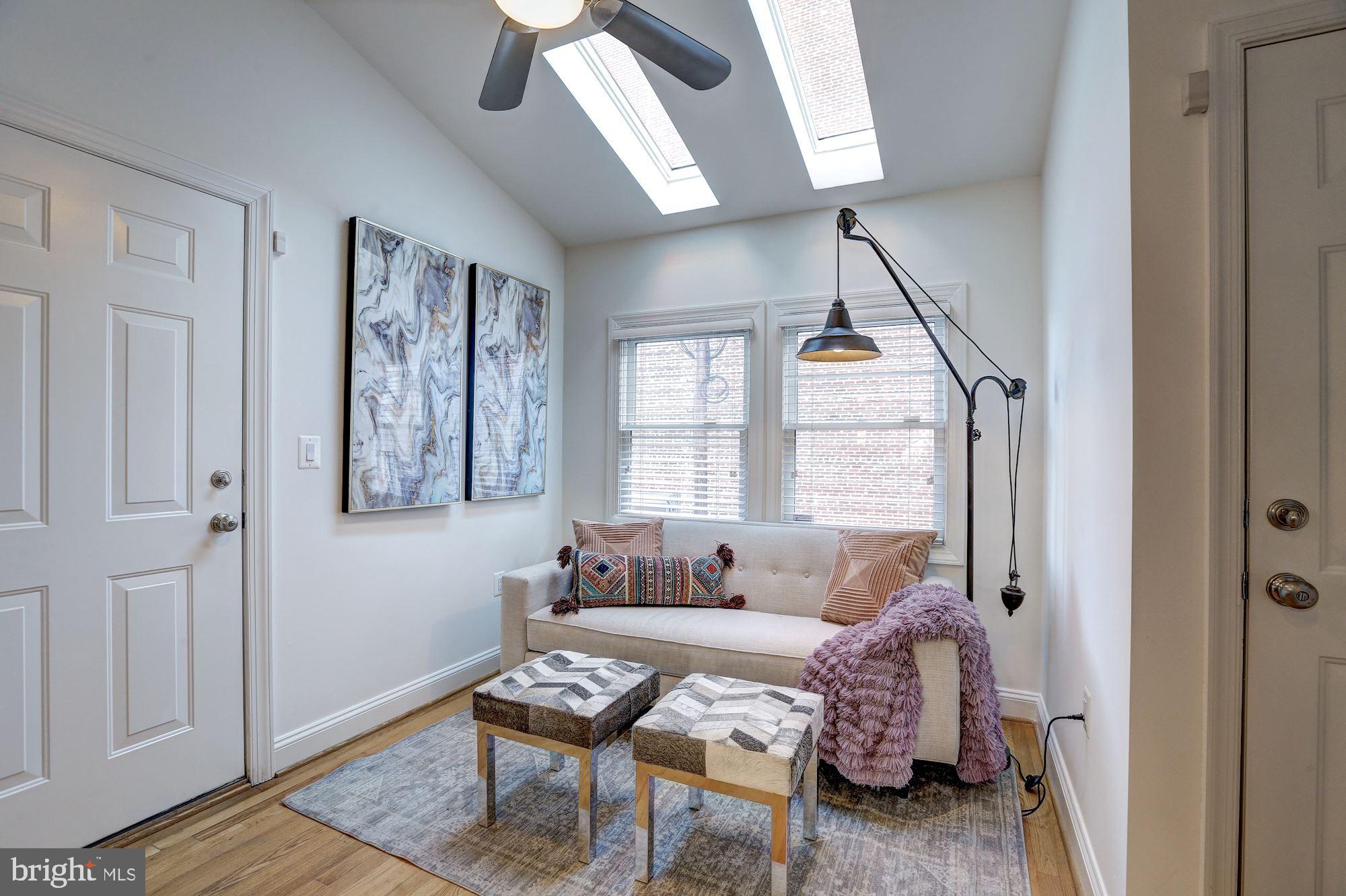 2019 13th Street Northwest Washington, DC 20009 - Photo 9 of 24 Sitting area with skylights