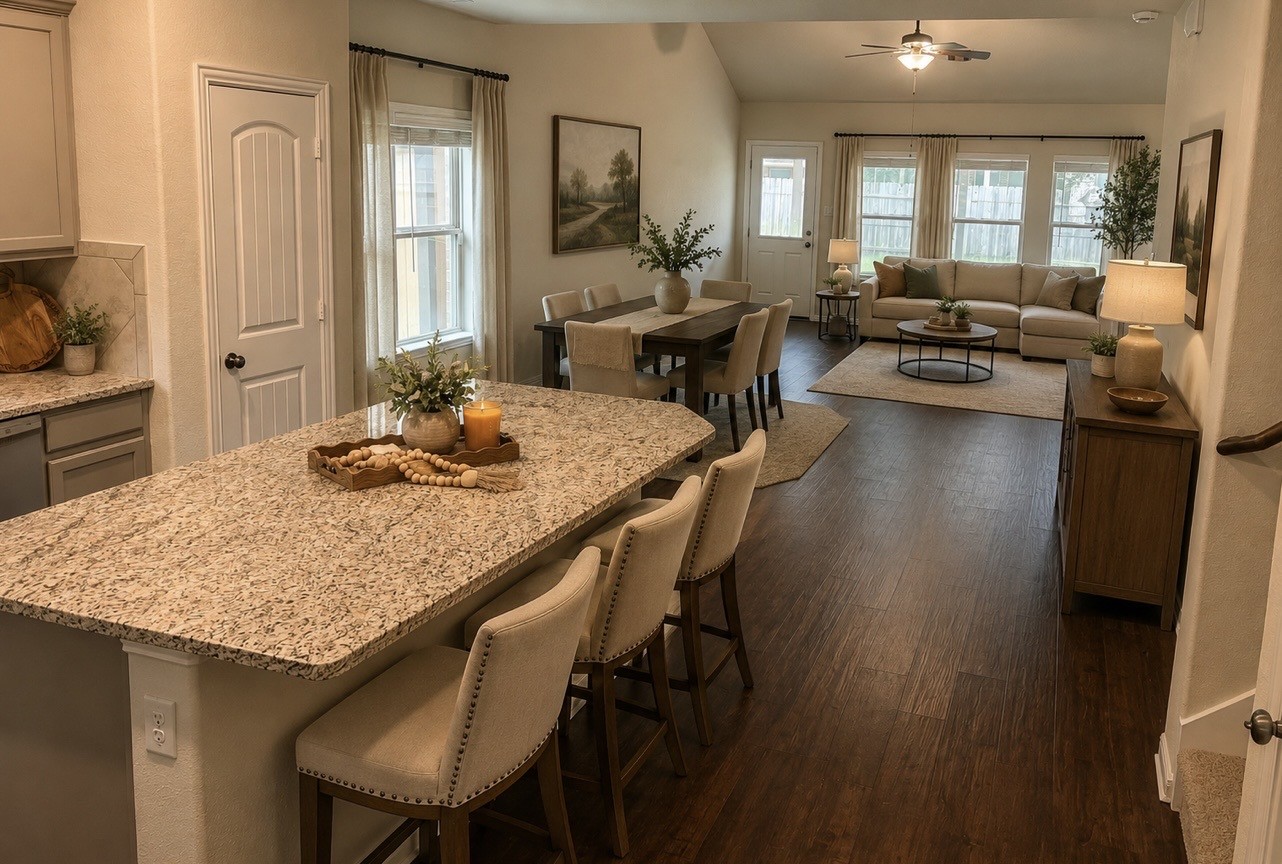 4706 Walnut Willow Ct Spring Spring, TX 77386 - Photo 3 of 17 a dining room with furniture and wooden floor