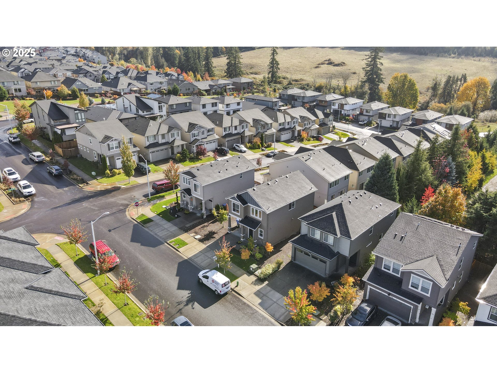 3314 Southwest 42nd Street Gresham, OR 97080 - Photo 35 of 38 an aerial view of a house with a swimming pool