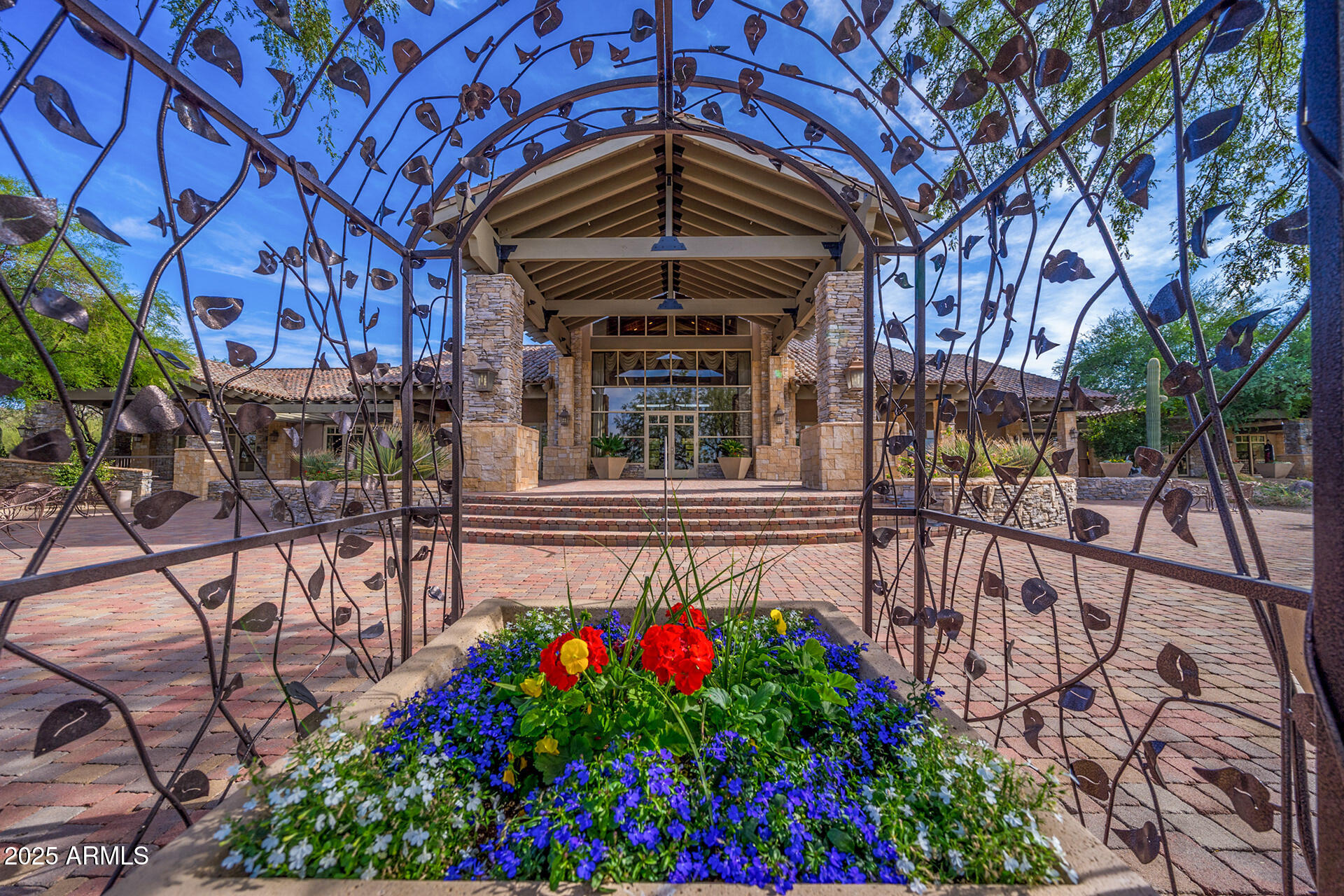 4037 North Pinnacle Hills Circle Mesa, AZ 85207 - Photo 185 of 195 a front view of a house with a yard