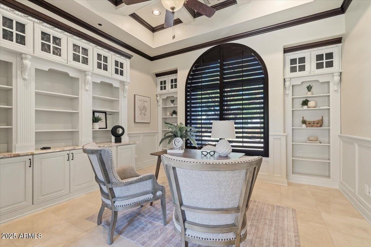 4037 North Pinnacle Hills Circle Mesa, AZ 85207 - Photo 30 of 195 a dining room with furniture and wooden floor