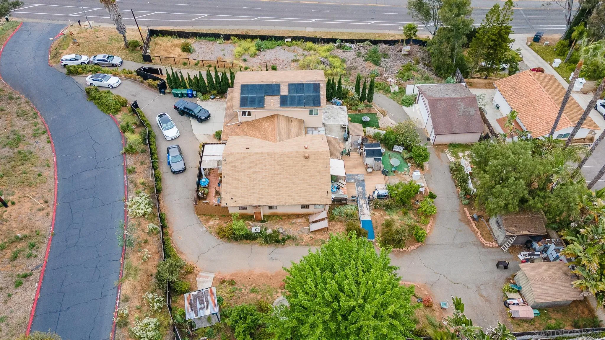 16021 Pomerado Road Poway, CA 92064 - Photo 15 of 15 an aerial view of a house with outdoor space