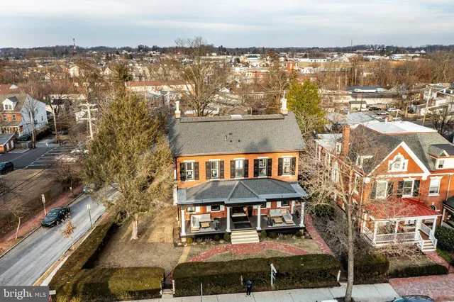 a view of a city with tall buildings