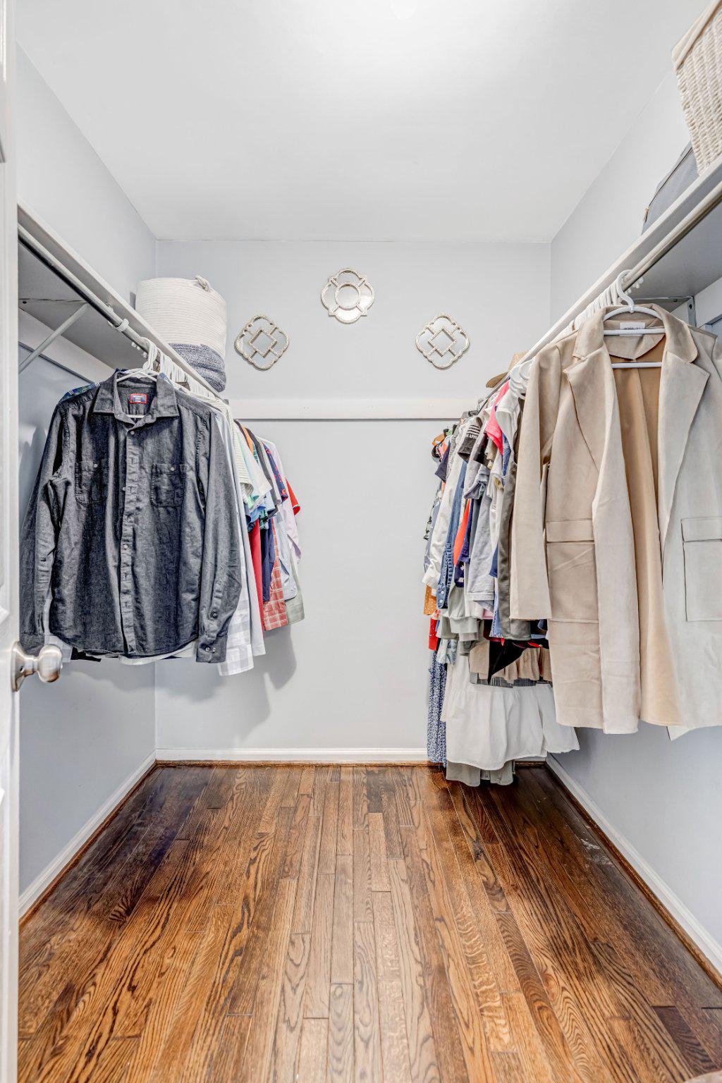 8619 Nanlee Drive Springfield, VA 22152 - Photo 29 of 73 a view of walk in closet with clothes and shoes
