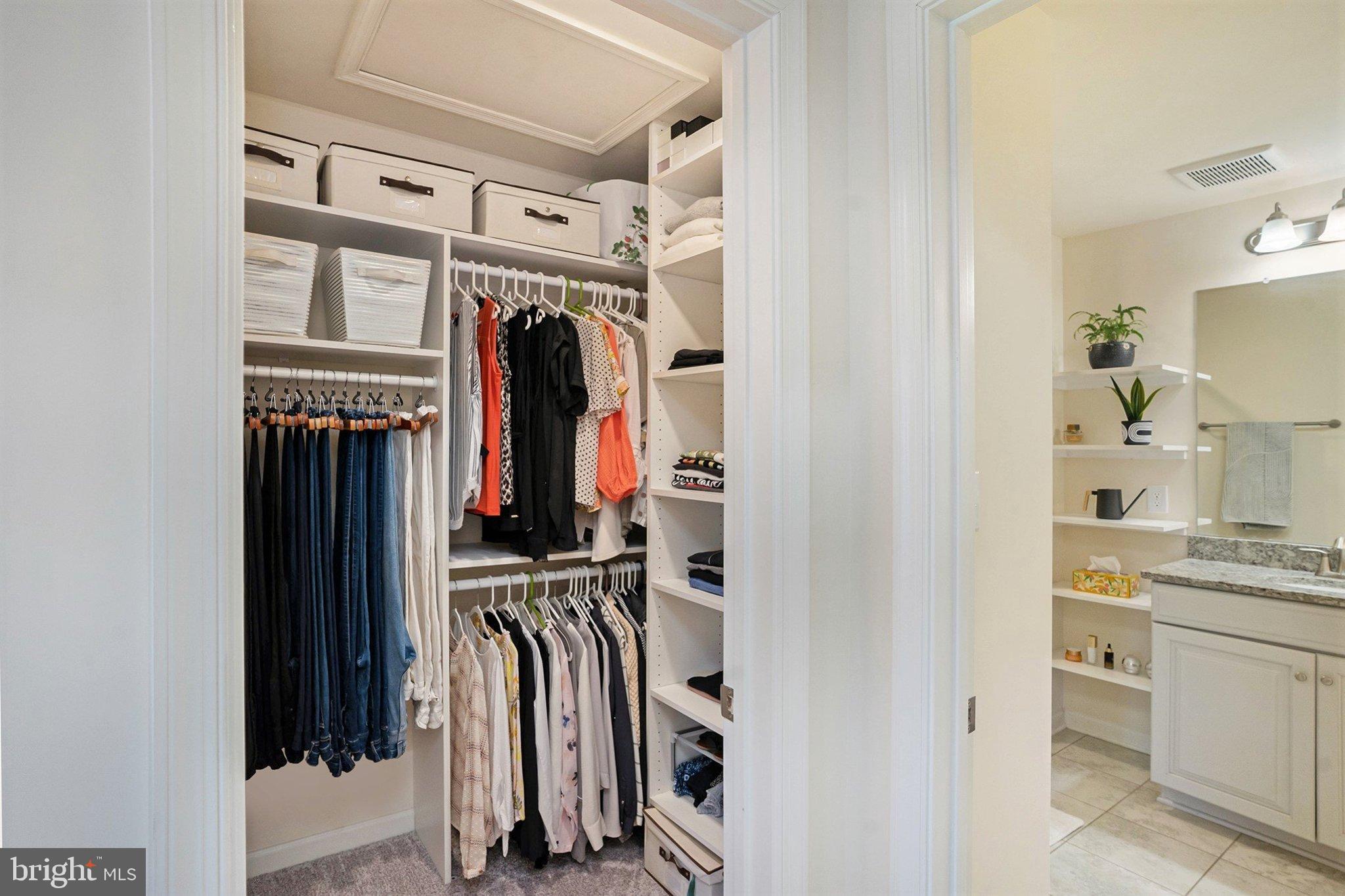 421 Lee Place Exton, PA 19341 - Photo 35 of 58 a view of walk in closet with clothes and shoes