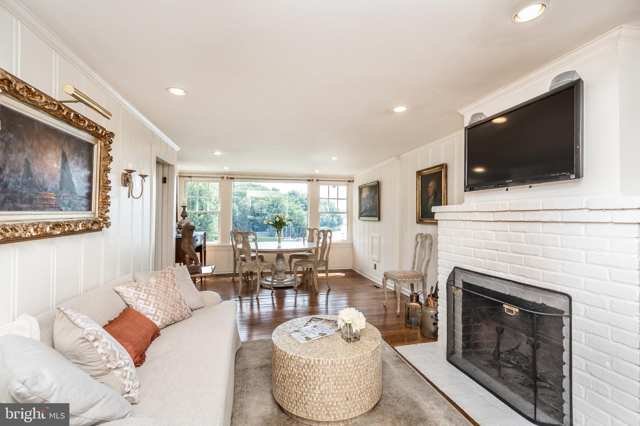 184 Old River Road Arnold, MD 21012 - Photo 9 of 64 Gorgeous main floor LR w wood burning fireplace;