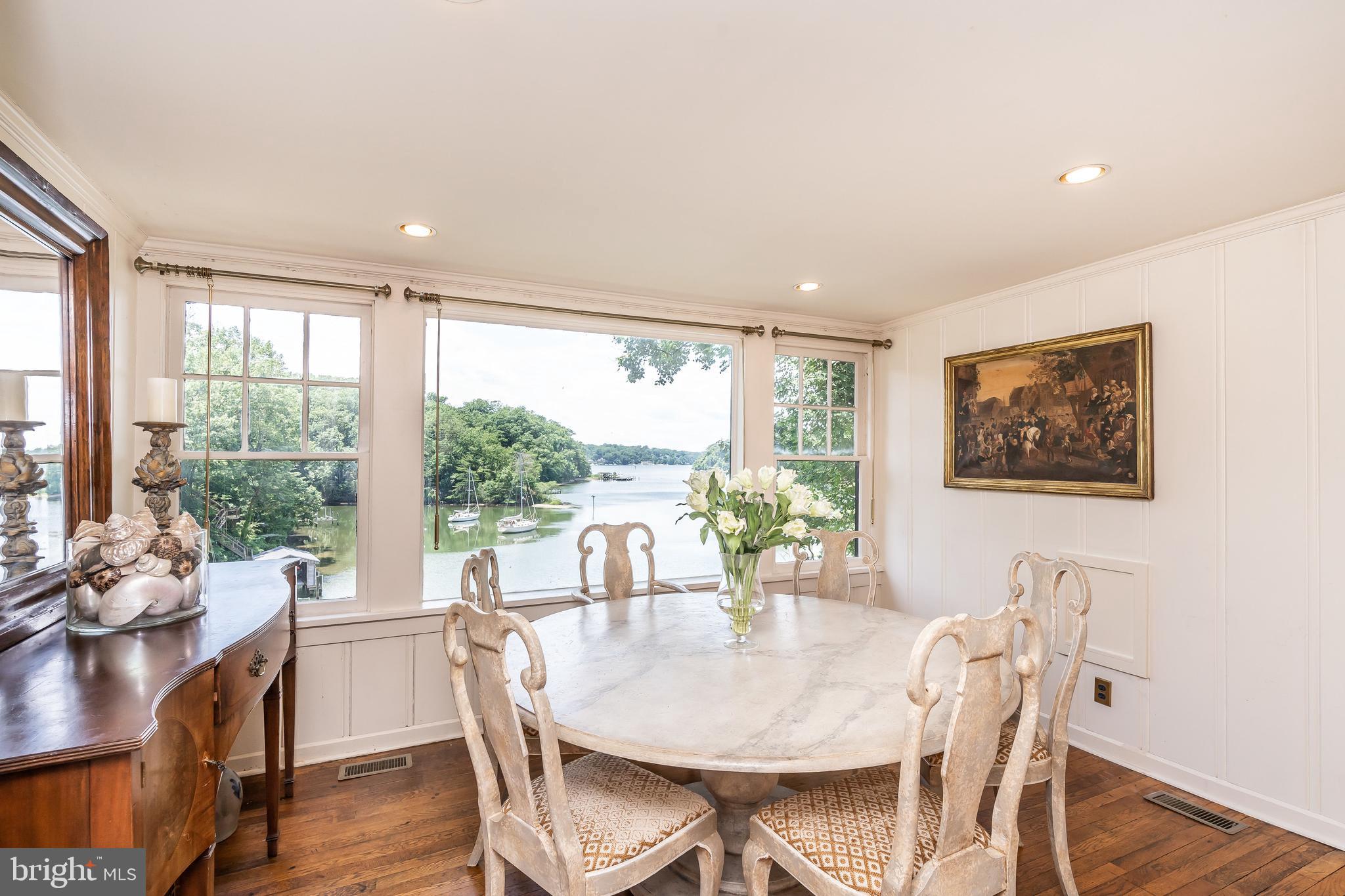 184 Old River Road Arnold, MD 21012 - Photo 10 of 64 And a dining room with a view;