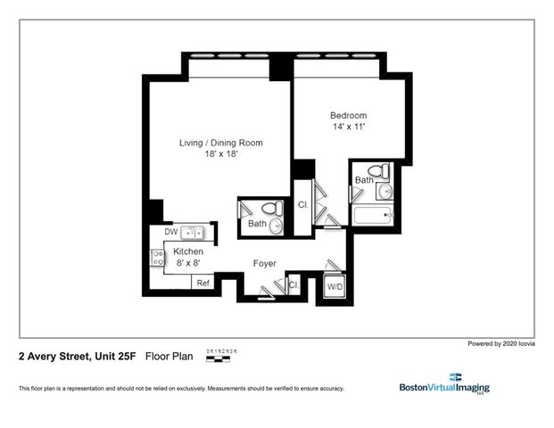 $985,000 | 2 Avery Street, Unit 25F, Boston, MA 02111