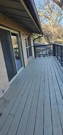 a view of outdoor space and deck