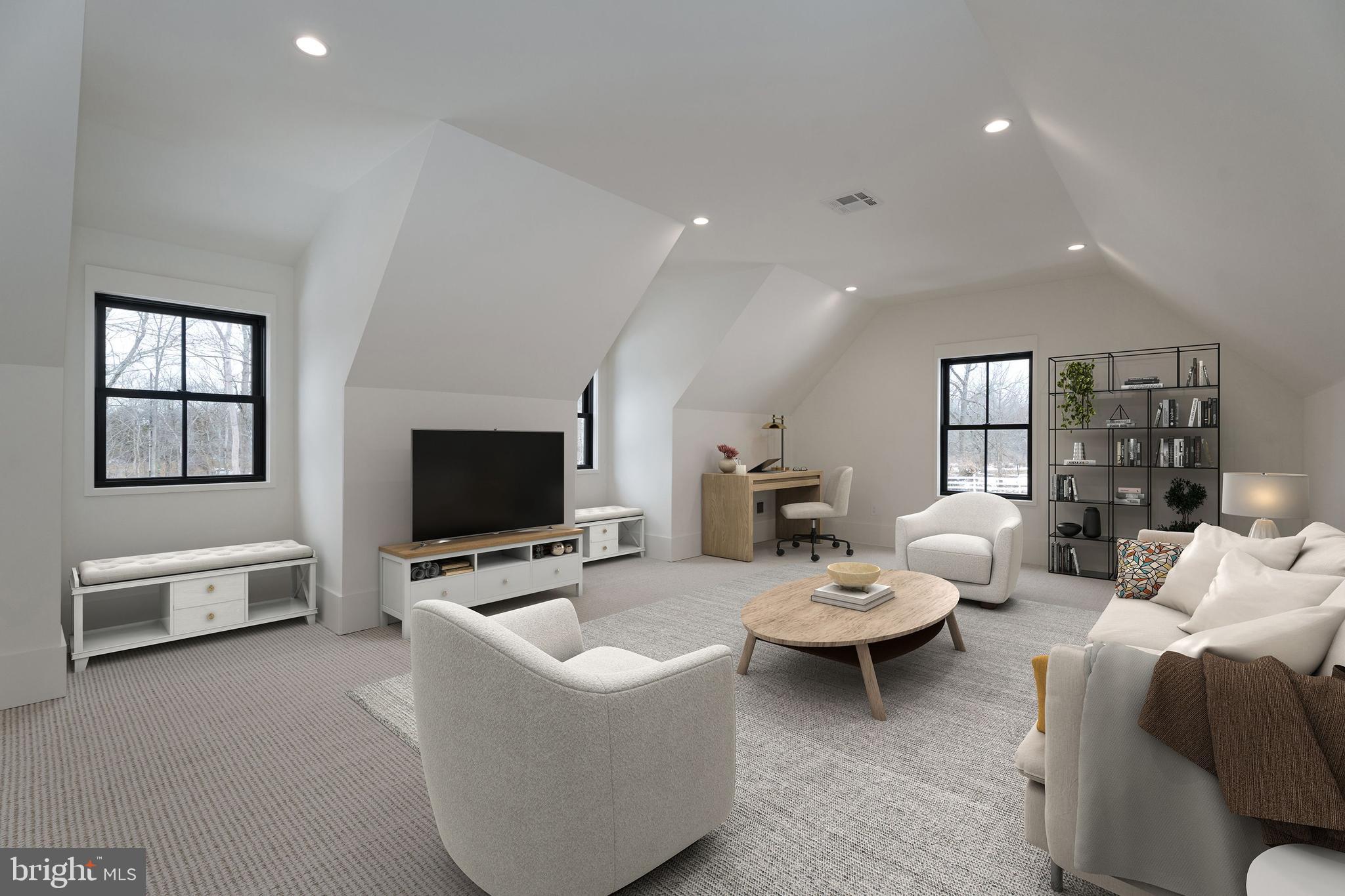 241 Carter Road Princeton, NJ 08540 - Photo 26 of 28 a living room with furniture and a flat screen tv